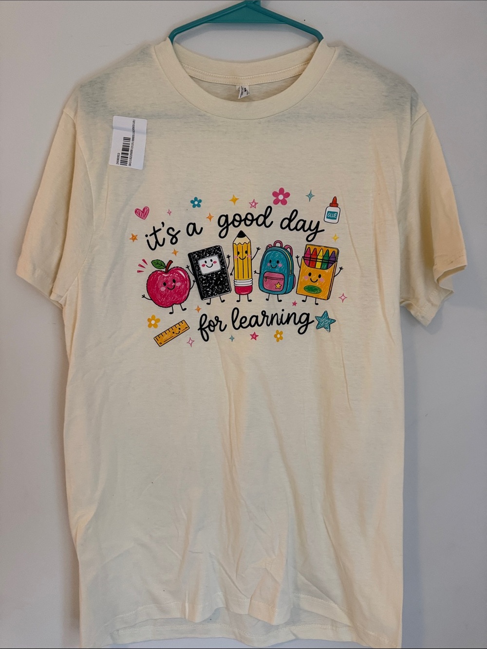 NWT cute teacher or school shirt sz M - Picture 1 of 4